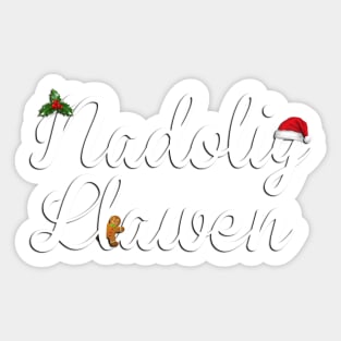 Nadolig Llawen - Festive Wear Sticker